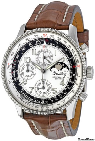 Breitling Montbrilliant Olympus Silver Dial Chronograph Automatic Mens Watch A1935012-G592BRCT