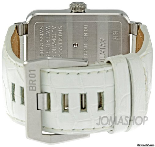 replica Bell & Ross White Ceramic Diamond Mother of Pearl Mens Watch BR0392-WH-C-D-SCA WATCHES 1 