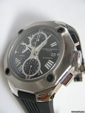 replica Baume & Mercier Riviera-XXL-chronographe-automatique-caoutchouc-prix neuf 3350 euros. WATCHES 1 