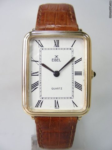 Ebel rectangulaire en or jaune