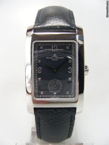 Baume & Mercier Hampton medium acier sur cuir