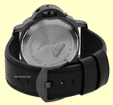 replica Panerai Limited Edition Gent's Stainless Steel Black PVD 44mm  PAM 28 Luminor Marina Power Reserve WATCHES 1 