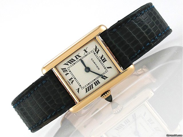 Cartier Damen Cartier "TANK BOUTIQUE PARIS" 750/- Gelbgold Handauf