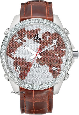 Jacob & Co. Five Time Zone - 47mm, 3.25ct Bezel