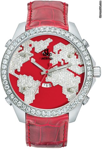 Jacob & Co. Five Time Zone - 47mm, 3.25ct Bezel