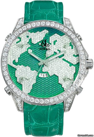 Jacob & Co. Five Time Zone - 47mm, 3.25ct Bezel