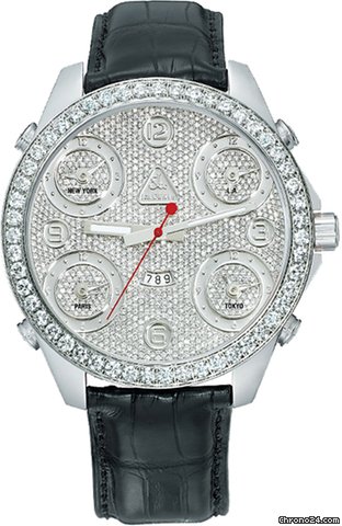 Jacob & Co. Five Time Zone - 47mm, 3.25ct Bezel
