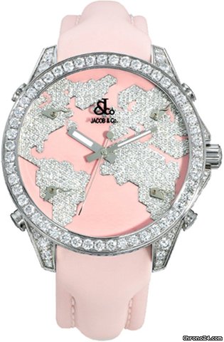 Jacob & Co. Five Time Zone - 40mm, 2ct Bezel