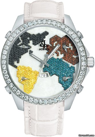 Jacob & Co. Five Time Zone - 47mm, 3.25ct Bezel