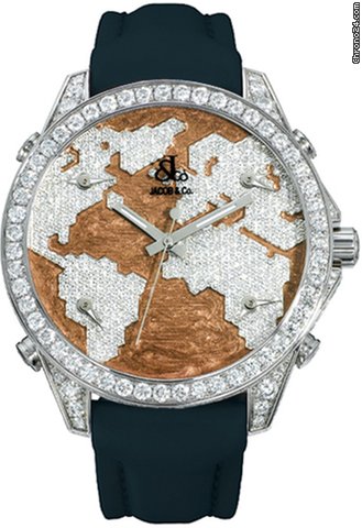 Jacob & Co. Five Time Zone - 40mm, 2ct Bezel