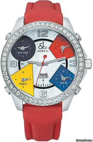 Jacob & Co. Five Time Zone - 47mm, 3.25ct Bezel