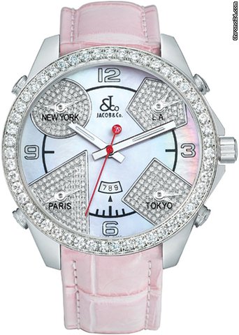 Jacob & Co. Five Time Zone - 47mm, 3.25ct Bezel