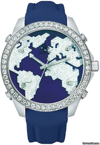 Jacob & Co. Five Time Zone - 40mm, 2ct Bezel