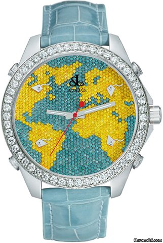 Jacob & Co. Five Time Zone - 40mm, 2ct Bezel