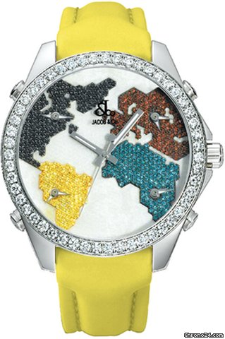 Jacob & Co. Five Time Zone - 40mm, 2ct Bezel