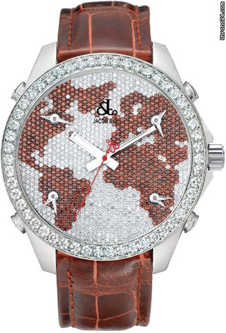 Jacob & Co. Five Time Zone - 40mm, 2ct Bezel