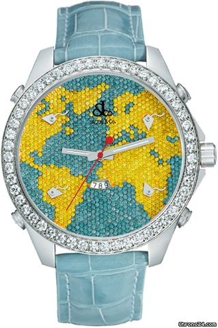 Jacob & Co. Five Time Zone - 47mm, 3.25ct Bezel