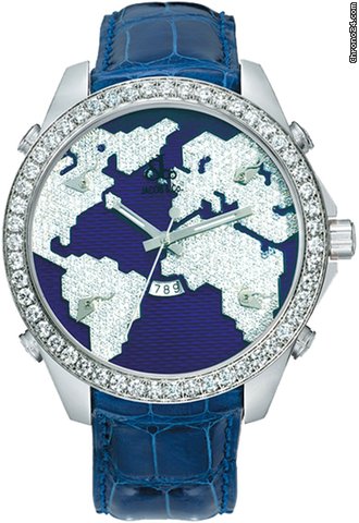 Jacob & Co. Five Time Zone - 47mm, 3.25ct Bezel