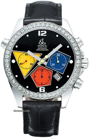 Jacob & Co. Automatic Chronograph - 47mm with 3.25 Carat set Bezel