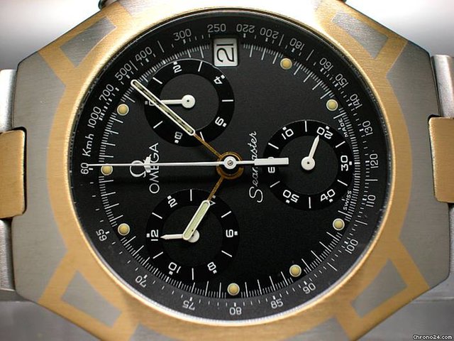 replica Omega "Seamaster Chronograph" EDELSTAHL/GOLD WATCHES 1 