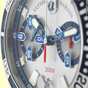 replica Ulysse Nardin Gent's Stainless Steel  Maxi Marine Diver Chronograph [On Hold] WATCHES 1 