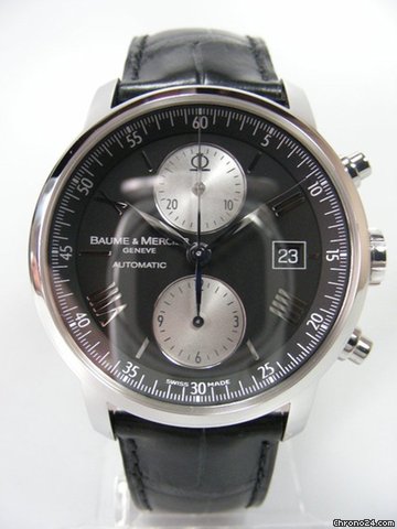 Baume & Mercier Classima chronographe ref:65591 cadran noir