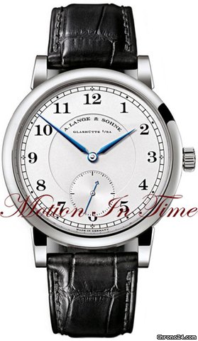A. Lange & Sohne LANGE 1815 MANUAL WIND NEW 40mm WHITE GOLD ON STRAP - RARE