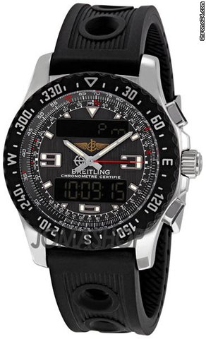 Breitling Airwolf Raven Grey Dial Chronograph Mens Watch A7836438-F539BKRD