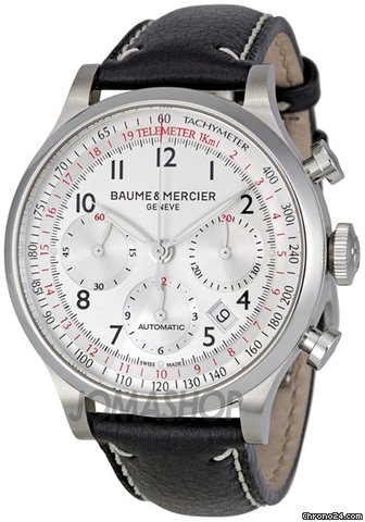 Baume & Mercier and  Capeland Silver Dial Chronograph Mens Watch MOA10005