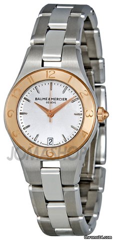 Baume & Mercier and  Linea Rose Gold Bezel Ladies Watch MOA10014