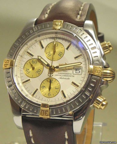 Breitling Chronomat Evolution Stahl/Gold B&P