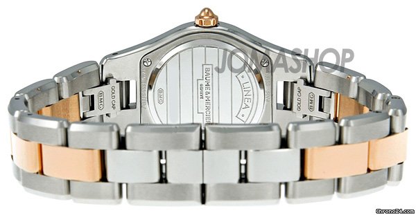 replica Baume & Mercier and  Linea Rose Gold and Stainless Steel Ladies Watch MOA10015 WATCHES 1 