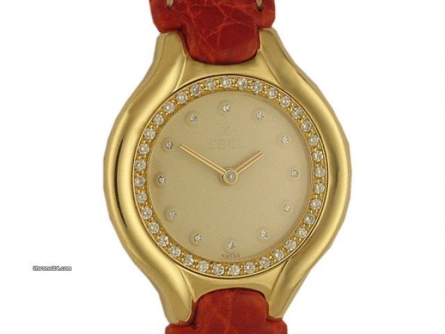 Ebel Beluga 18kt Gelbgold Diamond mit 18kt Gelbgold Faltschlie e 24mm