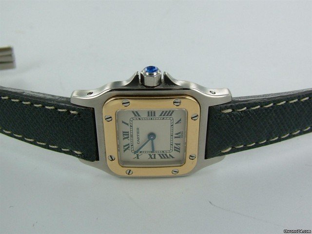 Cartier santos lady, leather