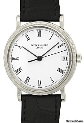 Patek Philippe Gent's 18K White Gold  Ref# 3802 Calatrava Strapwatch [On Hold]