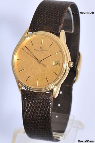 Baume & Mercier ZEITLOSE HERRENUHR IN 14KT GOLD-AUSF��HRUNG