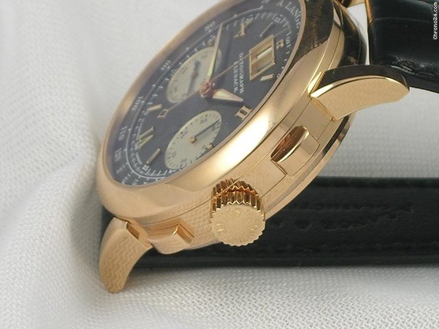 replica A. Lange & Sohne DATOGRAPH ROSE GOLD / BLACK DIAL DISCONTINUED & COLLECTIBLE WATCHES 1 