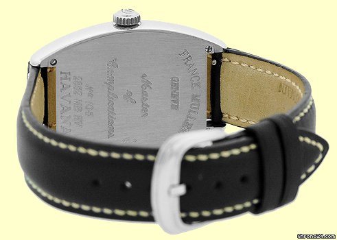 replica Franck Muller Gent's 18K White Gold  Master Banker Havana Strapwatch WATCHES 1 