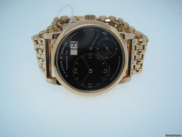 A. Lange & Sohne LANGE NE ROSE GOLD BLACK DIAL - DISCONTINUED AND RARE