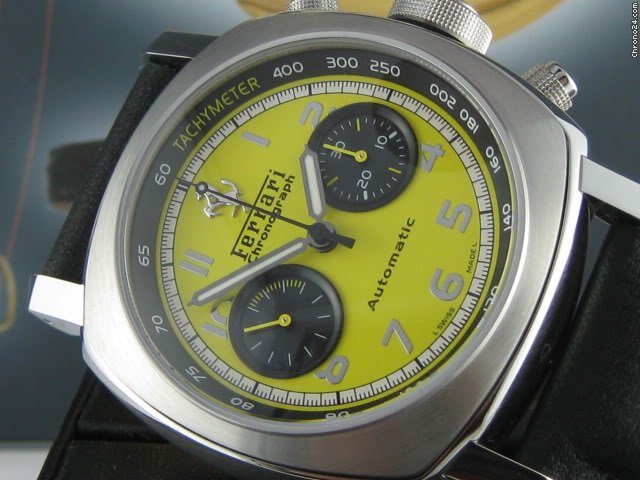 Panerai FOR FERRARI FER 011 RAREST YELLOW CHRONOGRAPH