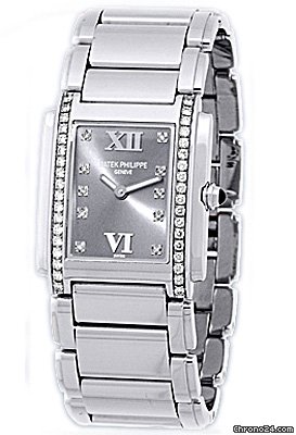 Patek Philippe Lady's Stainless Steel  Diamond Twenty-4