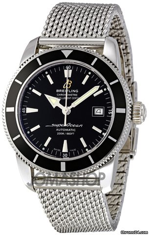 Breitling Superocean Heritage Black Dial Stainless Steel Mens Watch A1732124-BA61SS