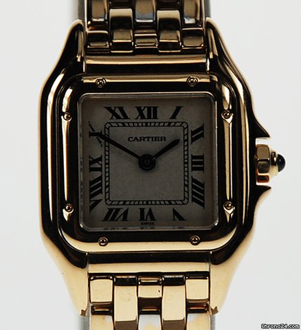 Cartier 18K Y/G PANTHERE, QUARTZ, LADIES WATCH W25014B9