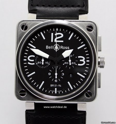 Bell & Ross BR01-94 Chronograph Steel NEU incl MWST mit Box + Papieren