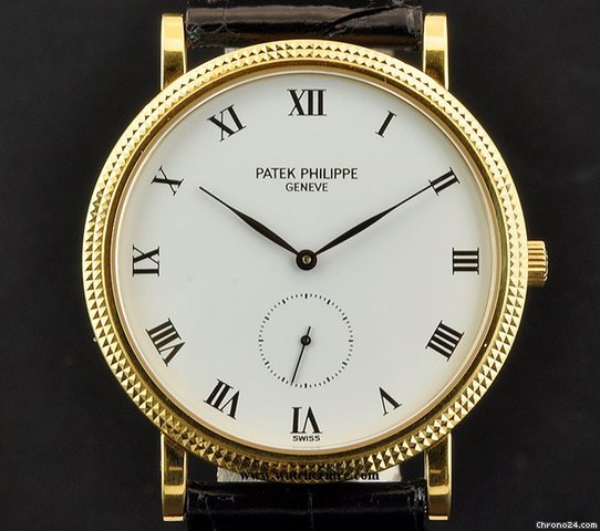 Patek Philippe 18k Y/G White Dial Calatrava B&P 3919J