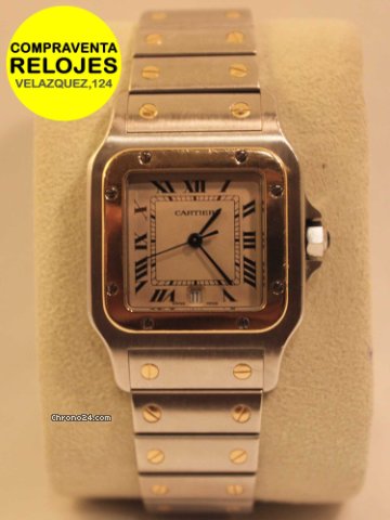 Cartier SANTOS acero y oro CABALLERO
