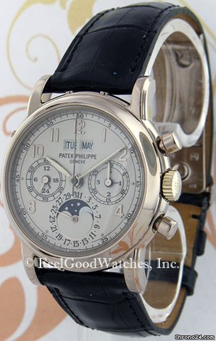 Patek Philippe 3970EG Perpetual Calendar Chronograph, White Gold