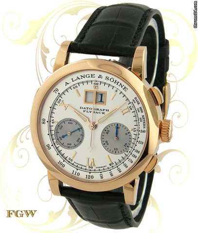 A. Lange & Sohne 403.032 Datograph, Red Gold