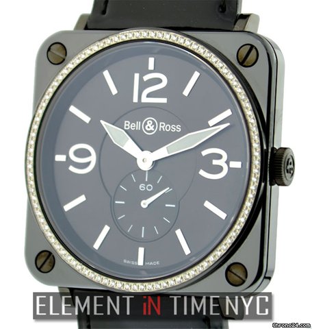 Bell & Ross BR-S 98 Quartz Diamond Bezel NIB