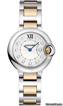 Cartier Ballon Bleu Stainless Steel and Pink Gold